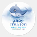 Search for baby shower whale stickers Nautical
