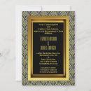 Search for black green gold wedding invitations Geometric
