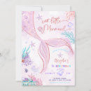 Search for glitter mermaid birthday invitations Blush purple gold glitter