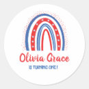 Search for red white stripe stickers For kids