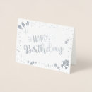 Search for happy birthday note cards Silver