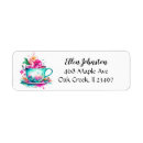 Search for coffee cup return address labels Vintage