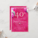 Search for glamorous 40th birthday invitations Diamonds