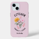 Search for october iphone cases Birth month flower