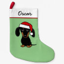 Search for black santa christmas stockings Dachshund