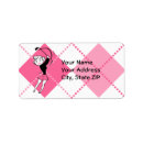 Search for argyle return address labels Vintage