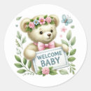 Search for baby girl welcome stickers Bear