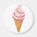 Search for waffle cone magnets Strawberry ice cream