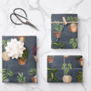 Search for potted plants wrapping paper Botanical