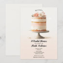 Search for elegant cake bridal shower invitations Rustic