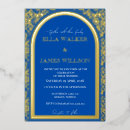 Search for royal blue and gold wedding invitations Classic