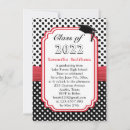 Search for red and white polka dot invitations Black