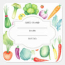 Search for vegetable stickers Garden