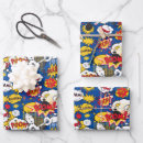 Search for super hero wrapping paper Pattern