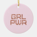 Search for girl power christmas tree decorations Pink