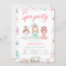 Search for kids spa party invitations Pink