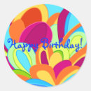 Search for peacock birthday stickers Colourful