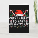 Search for fart christmas cards Santa