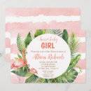 Search for flamingo watercolor invitations Flamingos