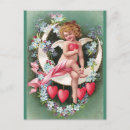 Search for vintage valentine postcards Cherub