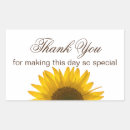 Search for sunflower thank you stickers Elegant