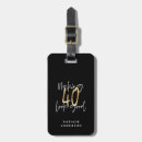 Search for gold luggage tags Typography