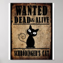 Search for schrodinger cat posters Dead