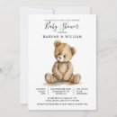 Search for cute teddy bear baby shower invitations Watercolor