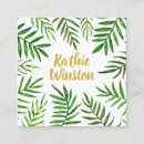 Search for plant nursery business cards Palm leaves