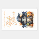 Search for children rectangle stickers Orange