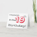 Search for 19th birthday cards Black