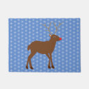 Search for christmas reindeer doormats Red nose