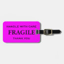 Search for fragile luggage tags Warning