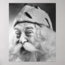 Search for black and white santa posters Vintage