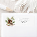 Search for pine cone return address labels Winter