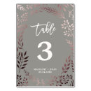 Search for pink metal table cards Rose gold