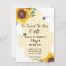 Search for bee day birthday invitations Sunflower