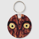 Search for owl in tree key rings Wood