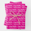 Search for white and pink wrapping paper Text
