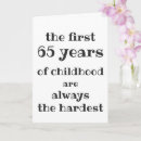 Search for 65 years cards Typography