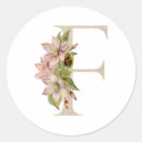 Search for letter f monogram stickers Floral