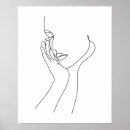 Search for abstract woman face posters Woman line drawing