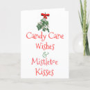 Search for cane christmas cards Mistletoe