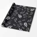 Search for black and white floral wrapping paper Modern