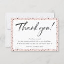 Search for pink black wedding thank you cards Simple