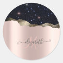 Search for rose gold monogram stickers Calligraphy