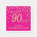 Search for hot pink party supplies 90th birthday