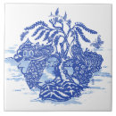 Search for blue peacock tiles Blue and white