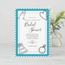 Search for teal bridal shower invitations Cute
