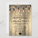 Search for edison invitations Rustic